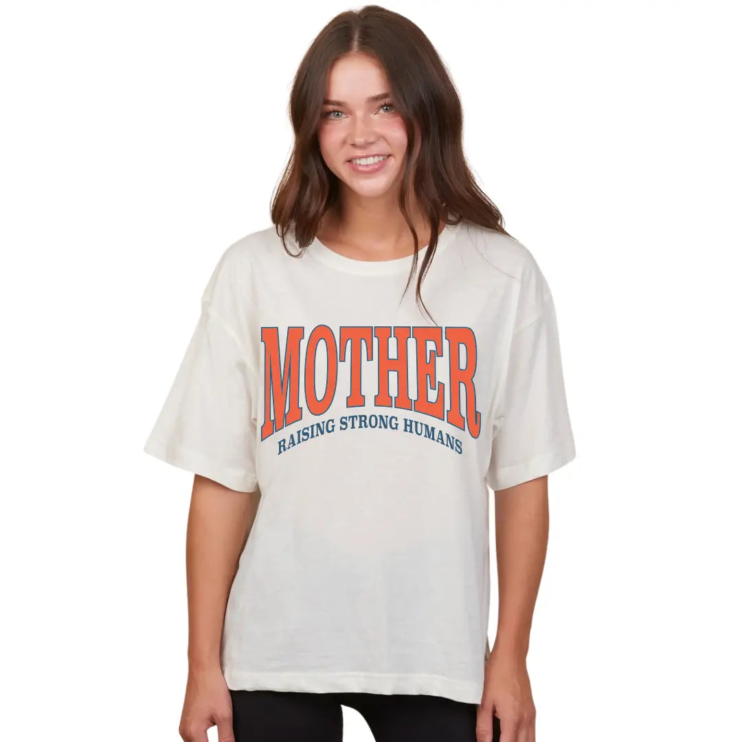 MOTHER Oversized T Shirt - WHITE EZ Kelly Yager
