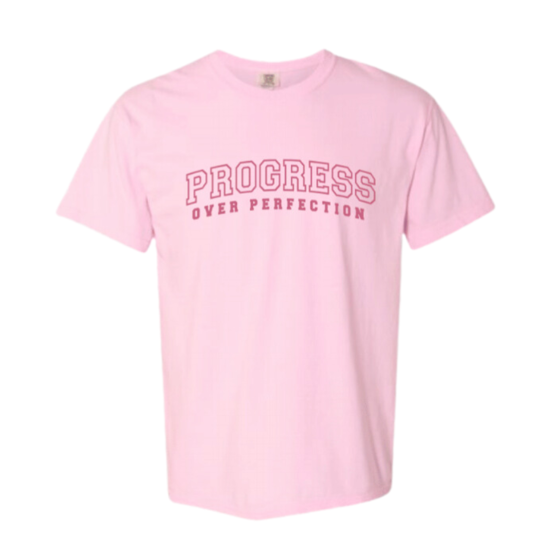 Progress Over Perfection SS - PINK