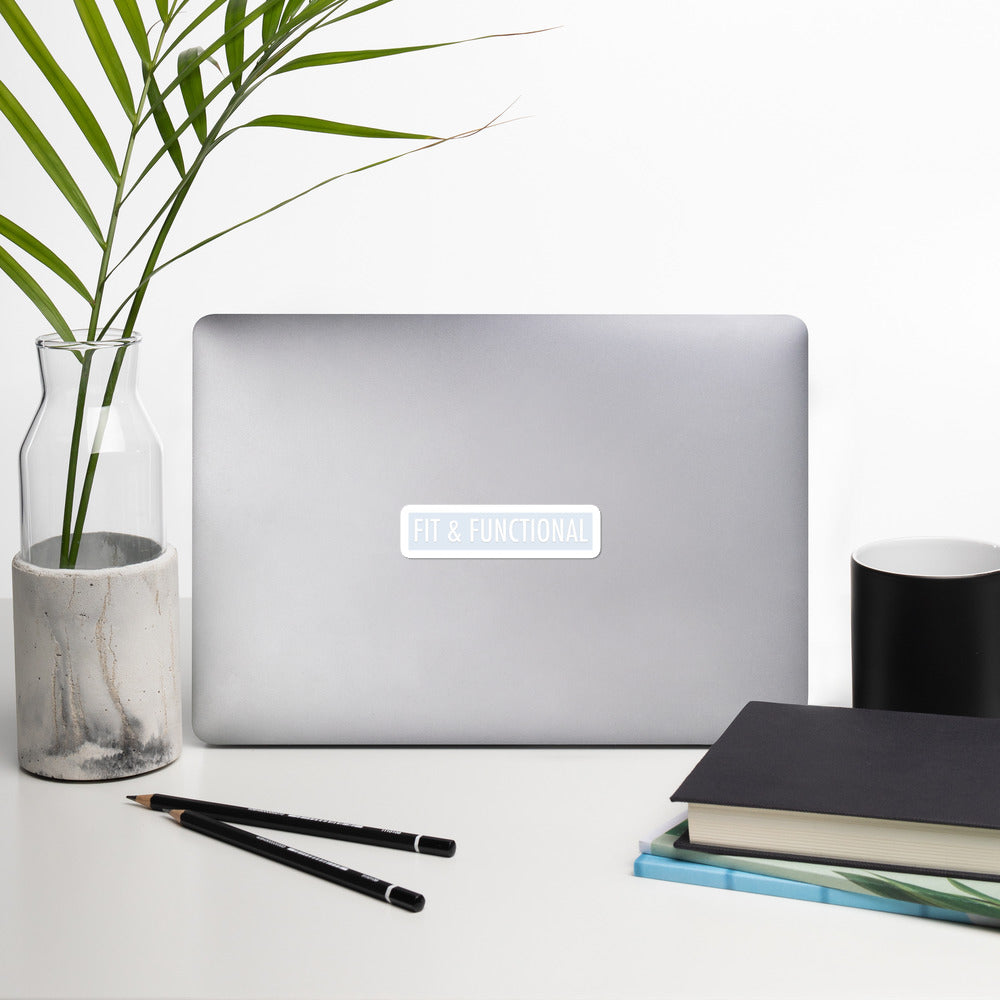 Bubble-free stickers - FIT & FUNCTIONAL - Baby Blue