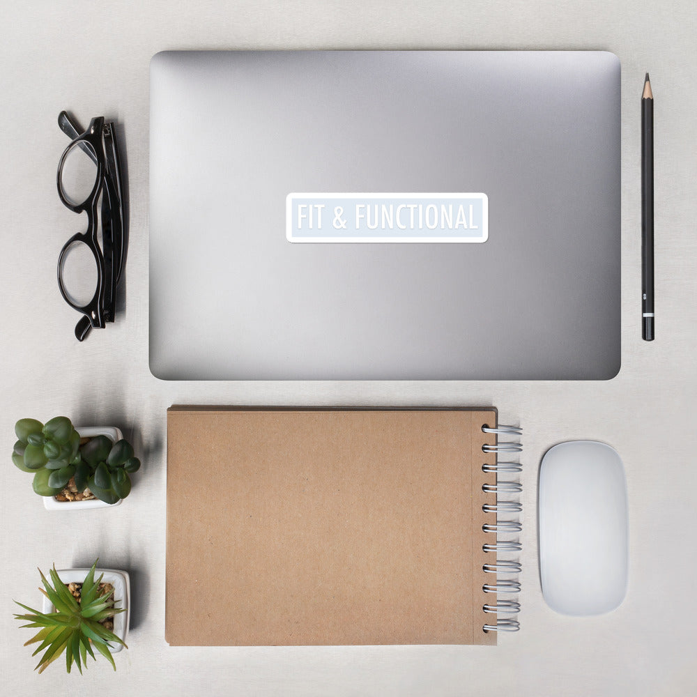 Bubble-free stickers - FIT & FUNCTIONAL - Baby Blue