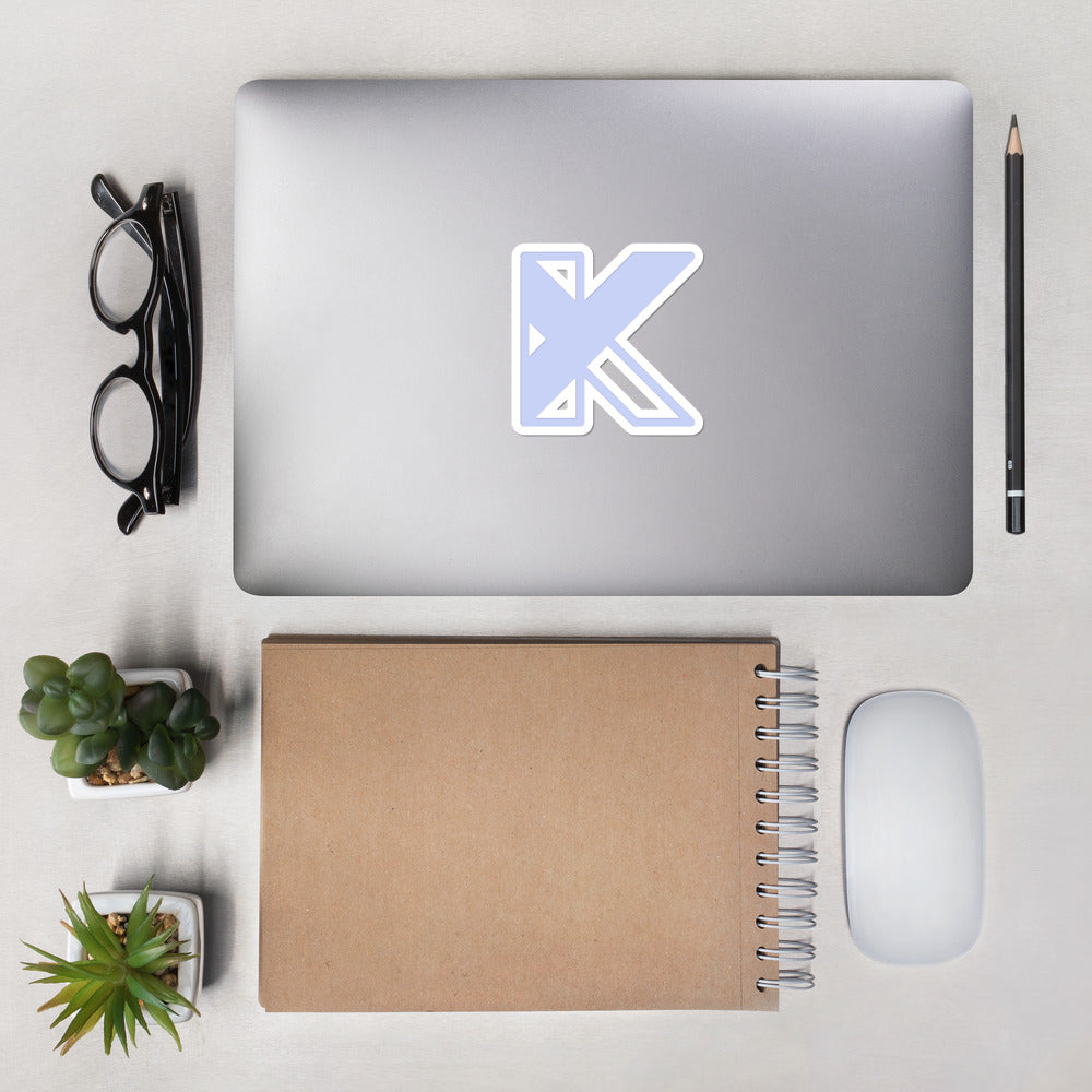 Bubble-free stickers - KY - purple logo