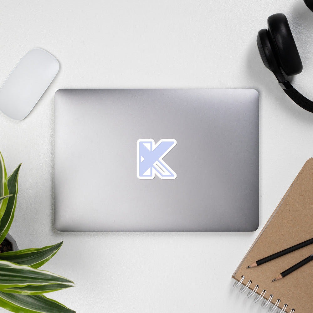 Bubble-free stickers - KY - purple logo