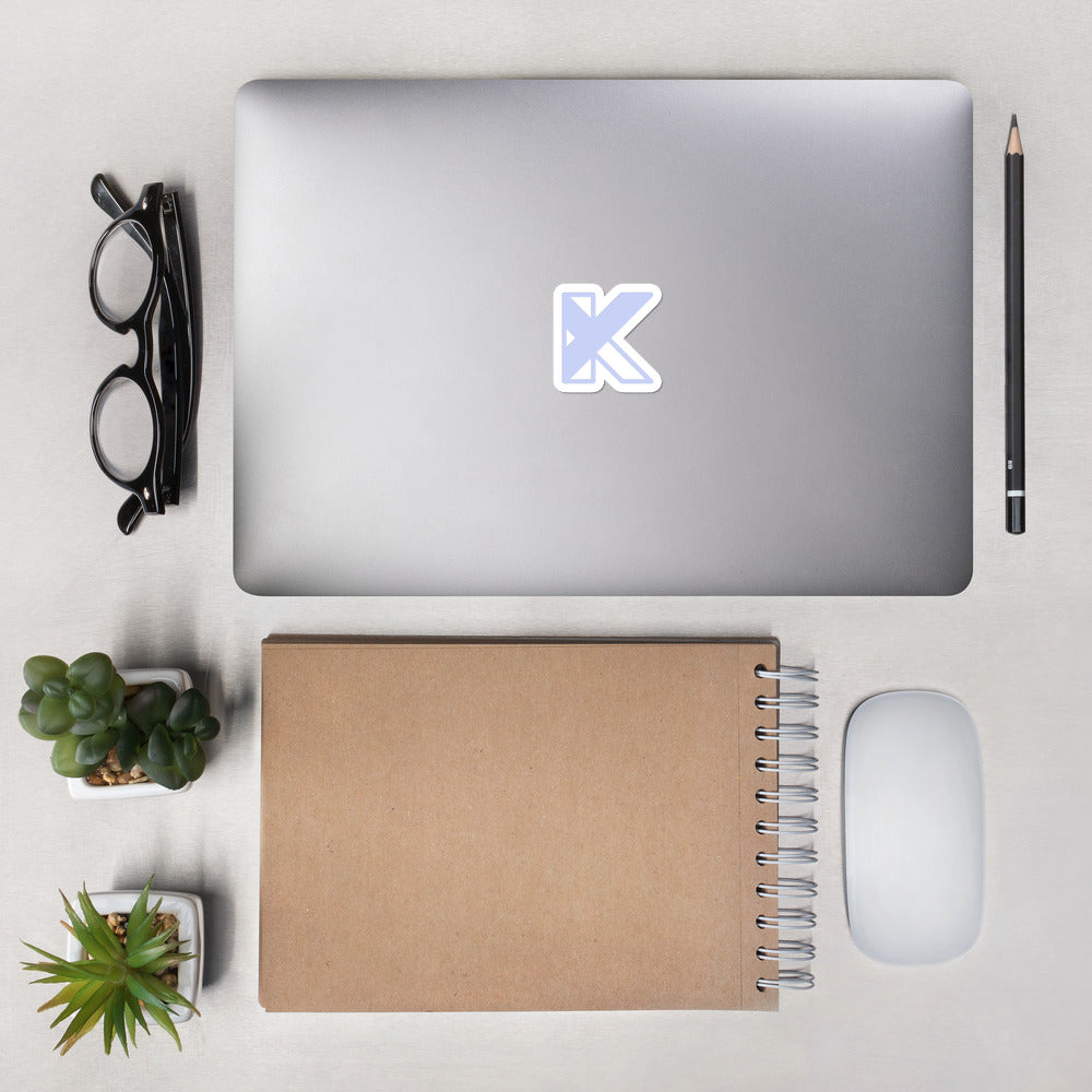 Bubble-free stickers - KY - purple logo