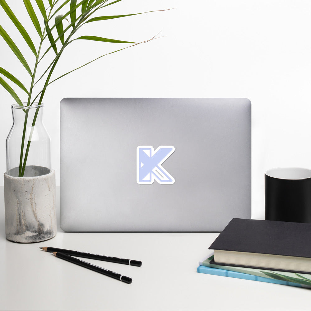Bubble-free stickers - KY - purple logo