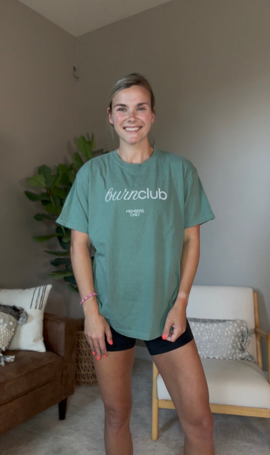 Burn Club Members Only T Shirt - Green