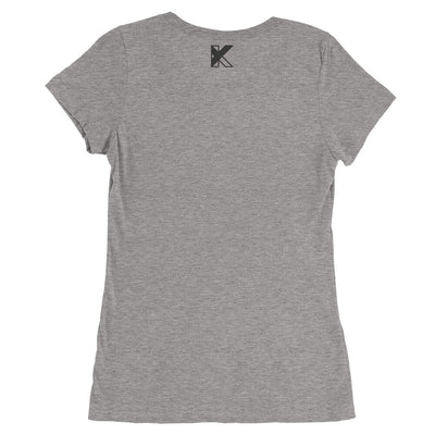 Ladies' short sleeve t-shirt - discipline | motivation - black logo